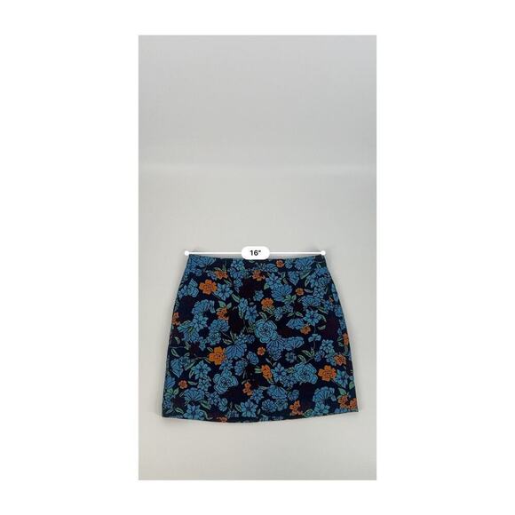 LOFT Blue Multicolored Womens Skirt (B18#4) - Picture 4 of 8